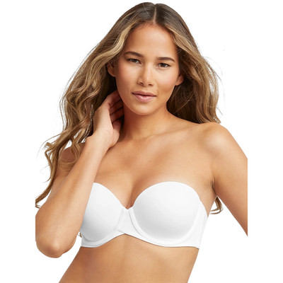 NEW Women s Maidenform Multi Way Strapless Push Up Bra 40C White NWT