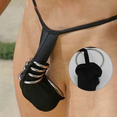 Herren Sexy G-String Slips Unterwäsche Penisscheide Hodensack Ring Tanga Dessou