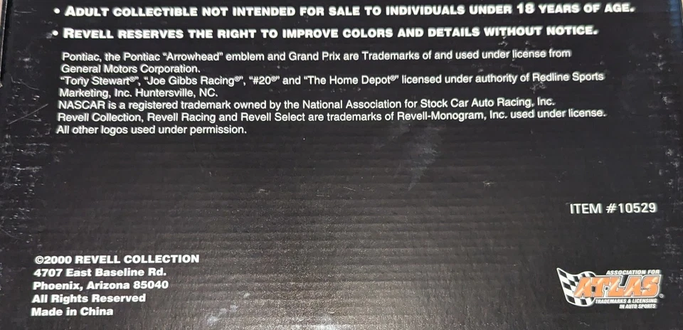 Pontiac novato vintage Tony Stewart NASCAR 1:24 diecast 2000 Home Depot Foto 3 de 4