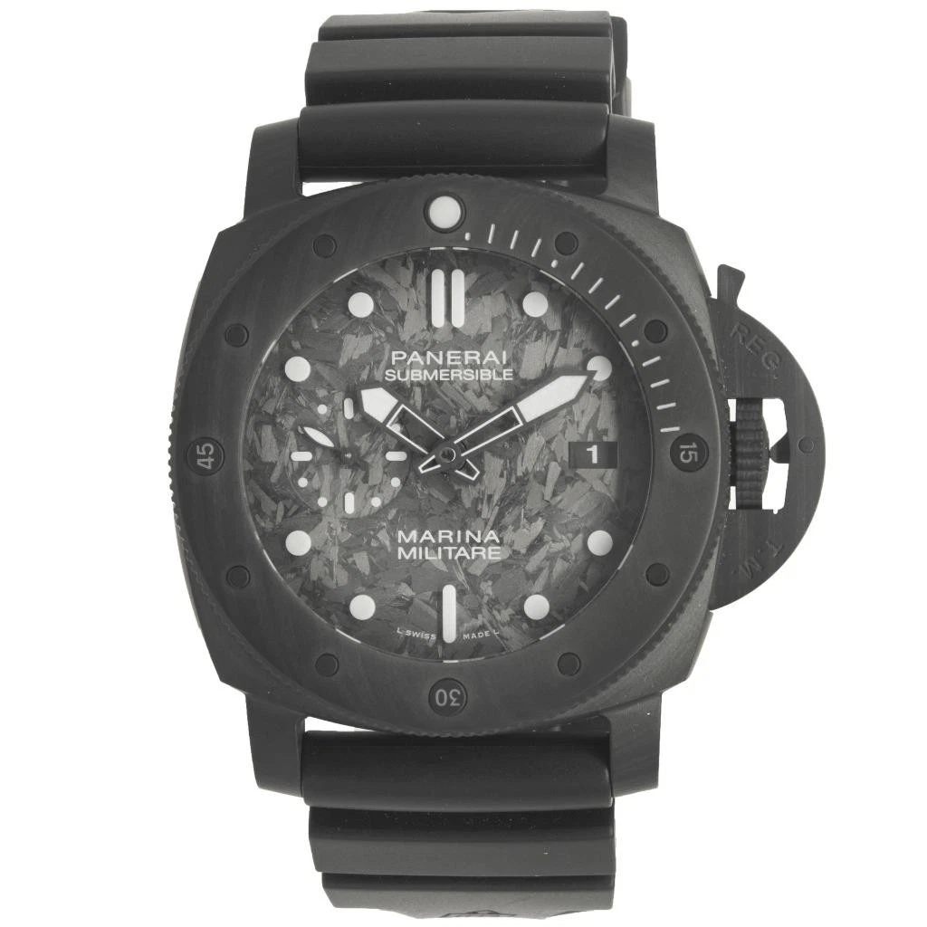 Panerai — Panerai Black Carbon Tech Submersible With Carbon Fiber Dial PAM 979