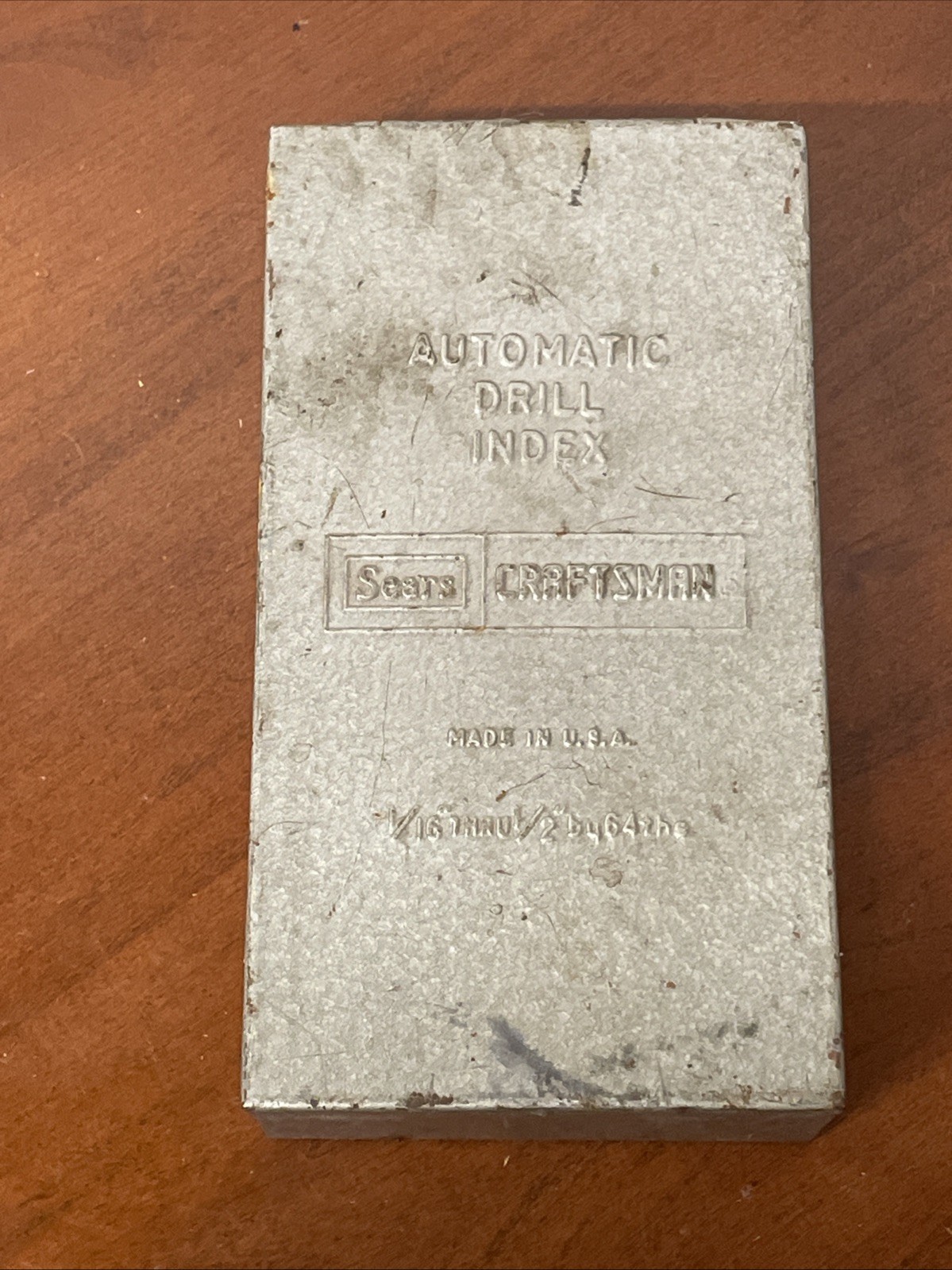 Vintage Sears CRAFTSMAN Automatic Self-Positioning USA Drill Bit Index 16 Bits