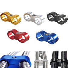Universal AN4 AN6 AN8 AN10 Billet Oil Fuel Water Hose Tube Seprator Divider Clam