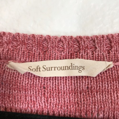 Soft Surroundings gestreifter Lisabetta Damenpullover Größe Medium Art Strick Pullover - Bild 6 von 8
