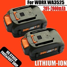 2pack For WORX 20V MAX Extend Lithium Battery 20 Volt WA3520 WA3525 WA3575 WG155