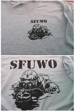 Combat Diver SFUWO Special Forces T-SHIRT Large Military Collectible USA 6oz