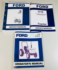 Ford 1715 Tractor Service Repair Manual Set Owners Operators Shop Technical