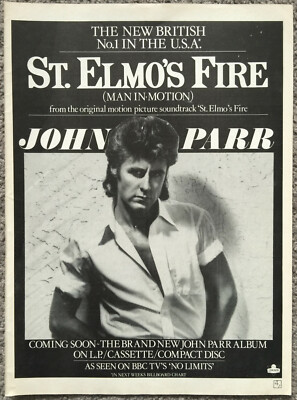 JOHN PARR - ST. ELMO'S FIRE 1985 full page UK magazine ad