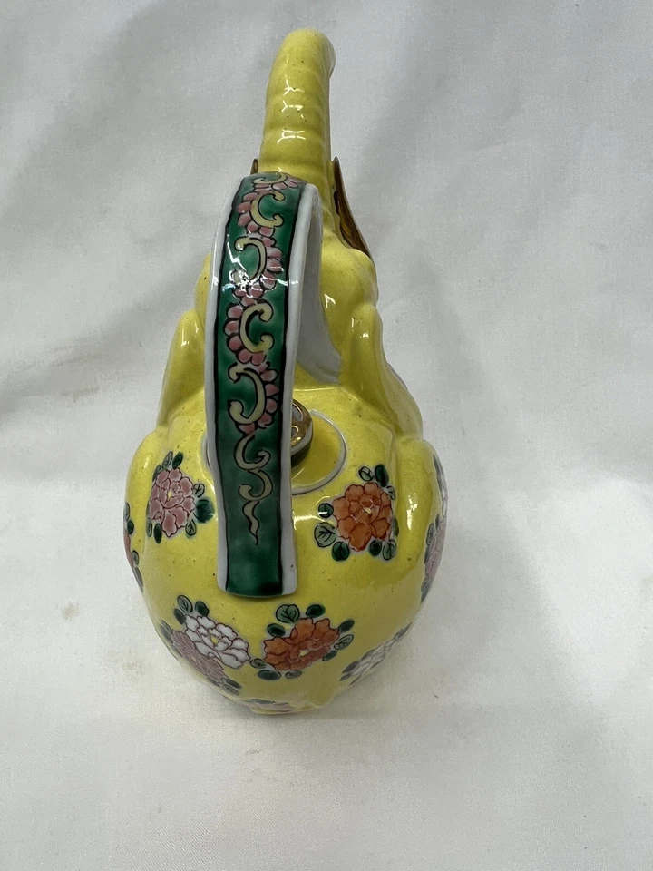 antigua tetera china exportación/siglo XIX/elefante con tapa Foto 4 de 4