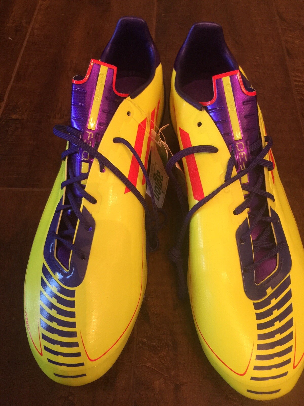 adidas f50 yellow and purple