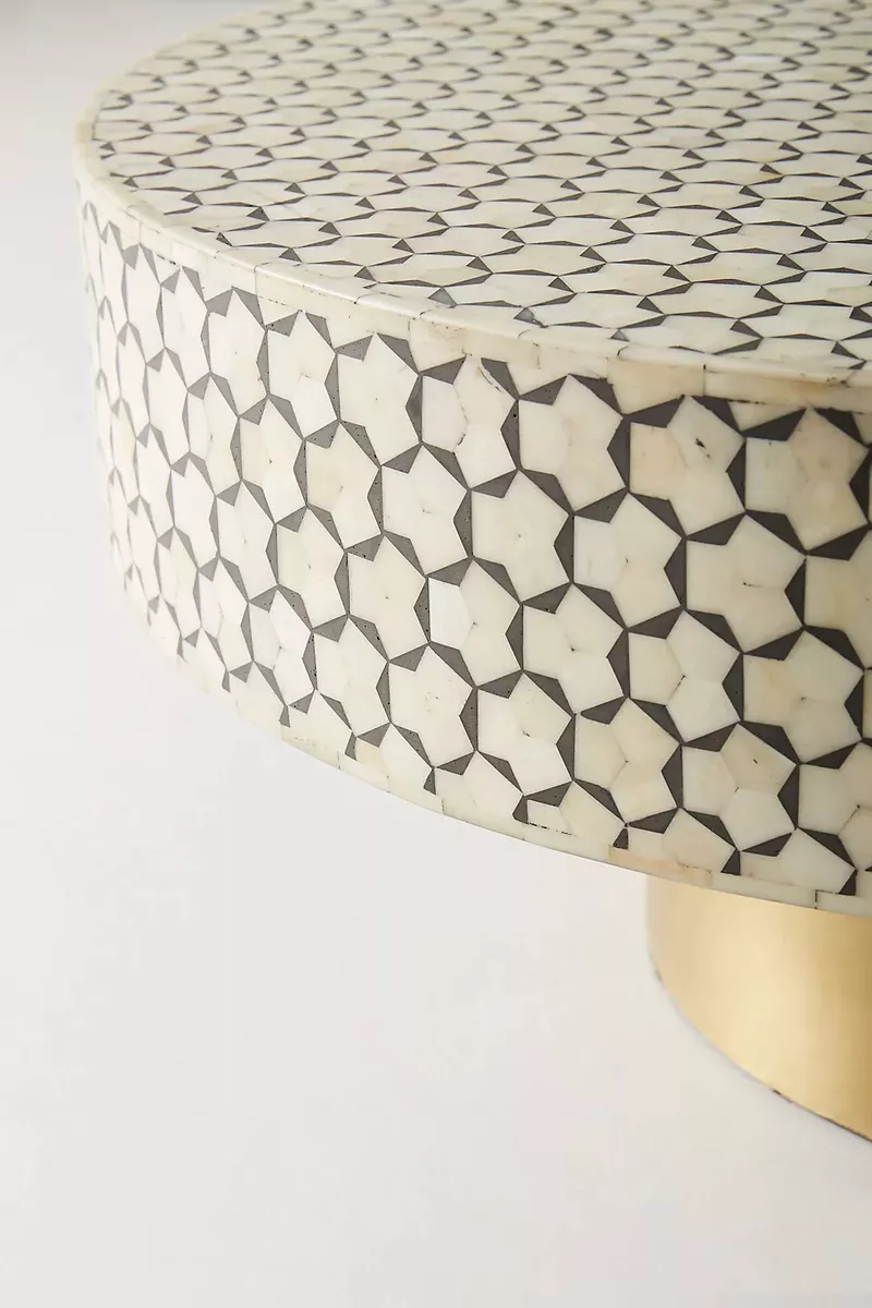 Anthropologie bone inlay coffee table deals