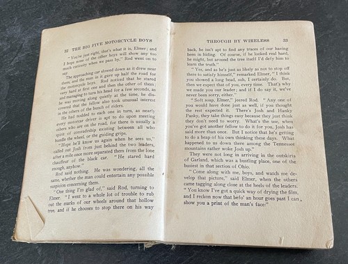 "The Big Five Motorcycle Boys Through by Wireless" par R. Marlow - Sans veste anti-poussière - Photo 7/11