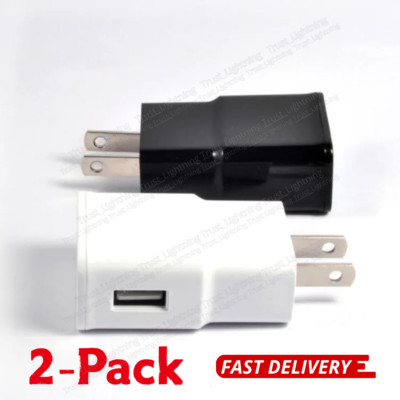 2PCS USB Wall Charger Fast Adapter Block Charging Cube Brick For Samsung Android