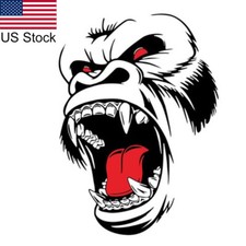 1pc Horror Ape Totem Animal Graphic Car Hood Side Body Door Decal Sticker Decor 1pc Horror Ape Totem Animal Graphic Car Hood Side Body Door Decal Sticker Decor