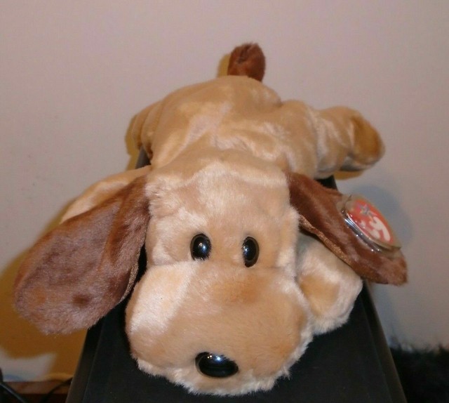 Ty Bones 2000 Plush Brown Dog 14 RARE Beanie Buddy MWMT for sale online | eBay