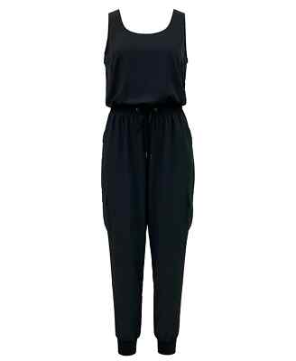 Ideology Women's Cargo Jumpsuit Black Size M
