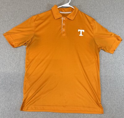Colosseum Tennessee Volunteers Mens Medium Orange Short Sleeve Polo Shirt w/flaw
