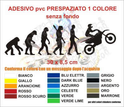 Human Evolution Aufkleber MOTO CROSS ENDURO Wheelie Aufstieg Sticker Evolution