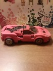 Lego Ferrari Red auto racing car with driver mini figure near mint Emblem Detail — photo 4