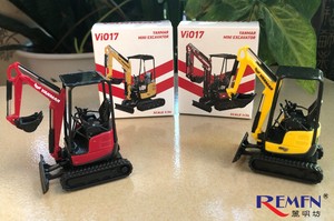 red excavator toy