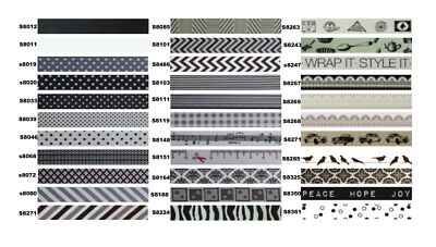 Washi Tape Designer 15mmx10m Rolle Deko Klebepapier Abdeckband Kleber