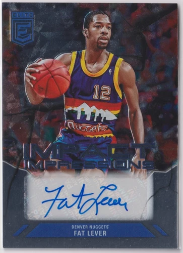 Fat Lever 2023-24 Panini Donruss Elite Impact Impressions Autograph Auto II-FAT
