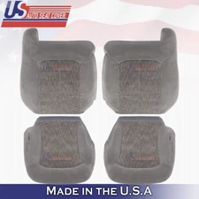 2000 2001 2002 For Chevy Tahoe Suburban Front Set Tops&Bottoms Cloth Covers Gray