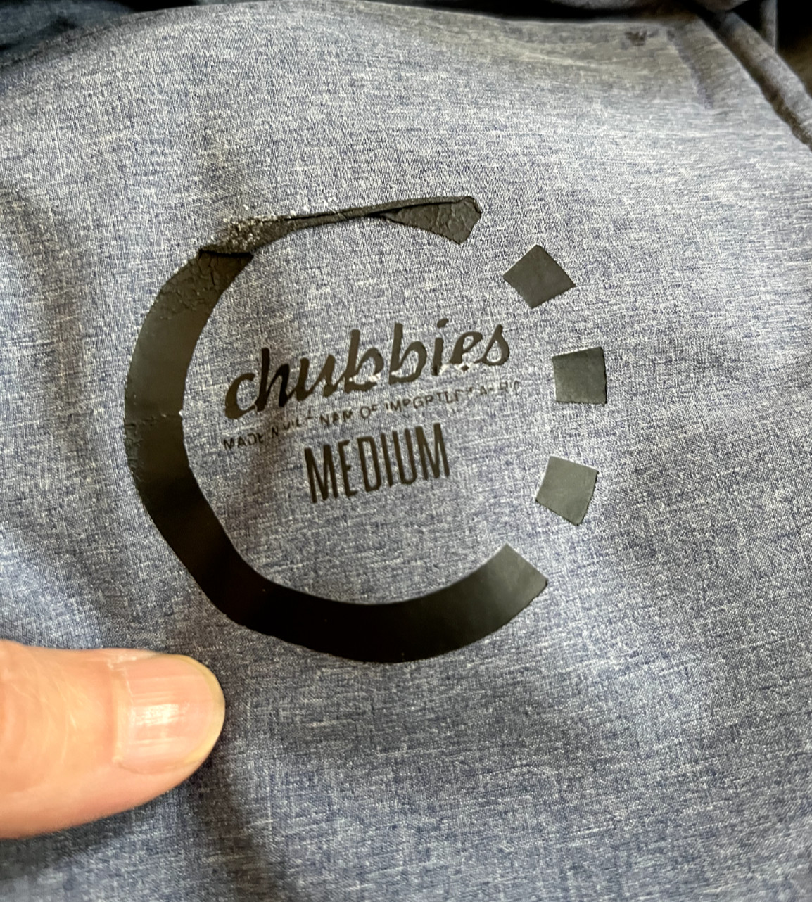 Chubbies Activewear Shorts Solid Gray Drawstring … - image 2