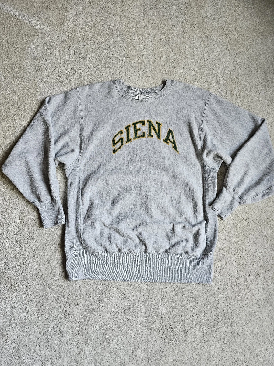 Vintage 80s Siena College Champion REVERSE WEAVE WARMUP SWEATSHIRT Men s Large