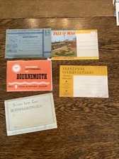 Lot 5 England Postcard Folders Dartmouth Isle Of Man Bournemouth Blackpool 1962
