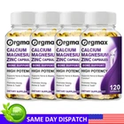 Magnesium Zinc Vitamin D3 Calcium 1000 MG Complex (120 Tablets)-High Absorption