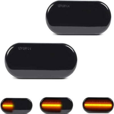 2x LED SEITENBLINKER Schwarz Blinker VW GOLF 3 4 SEAT PASSAT POLO T5 DE
