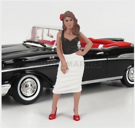 AMERICAN DIORAMA 76445 FIGURES - PIN-UP - SUZY - BLACK WHITE - 1/24