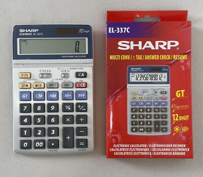 Sharp Semi Desktop Steuerrechner 12-stellig - EL-337C