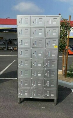 NEW Stainless Steel Locker 24 Door Commercial Warehouse Storage- Assembled Unit