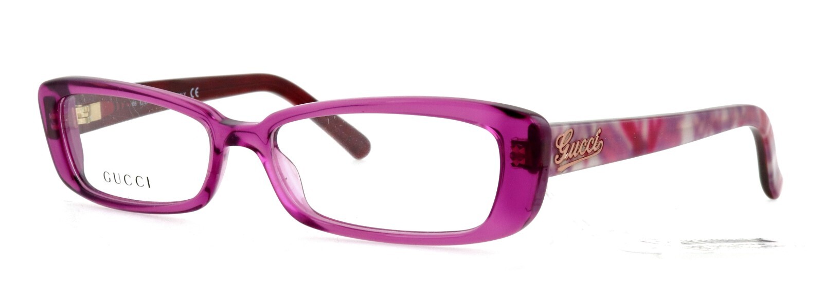New GUCCI GG2946 SKP 53mm Pink Translucent Eyeglass Frames with Case Made in Italy