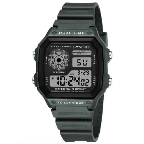 Unisex Digital Watch Luminous Men's Casual Alarm Sports Wristwatch Waterproof - Picture 14 of 17