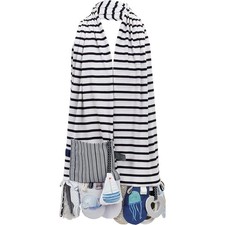Demdaco Mommy  Me Activity Scarf Blue Stripe Nautical Suitable from Birth NEW