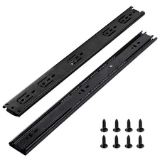 Heavy Duty Drawer Slides 14 Inch, Full Extension Drawer Slides, Ball Bearing ...