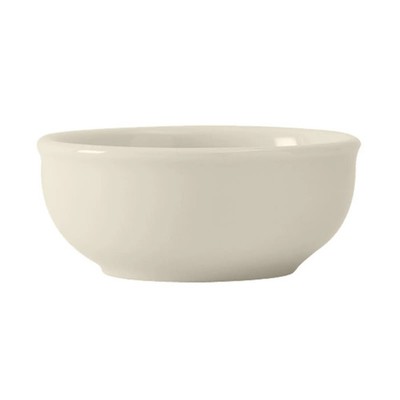 Tuxton China Inc DuraTux 5 oz. Amer White/Eggshell Ceramic Sauce/Salsa Dish