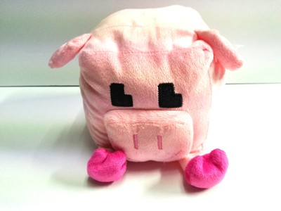 Minecraft Pixel Pink Pig Plush Nanco #PF-PCP30 9'' Long x 6'' Wide x 5.5'' High