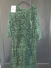 Womens Pakistani 3 PIECE SUIT Palachi Material Size M EMERALD GREEN NEW