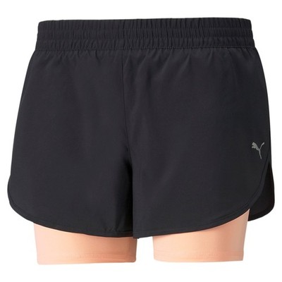 Puma Laufshorts Damen 2 in 1 Run Short mit integrierte Kompressionstight