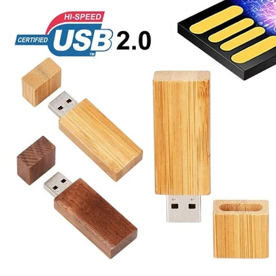 MARKENLOS Memoria USB 2.0 64 GB 32 GB 16 GB 8 GB USB unidades flash Bamboo Wooden memoria
