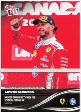 2026 Topps Now F1 Lewis Hamilton Scuderia Ferrari Canada GP 032 NM
