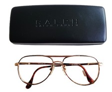 STETSON 97 ZYLOWARE 024 58-15-130 AVIATOR MEN  S FRAME FULL-RIM GOLD WITH CASE