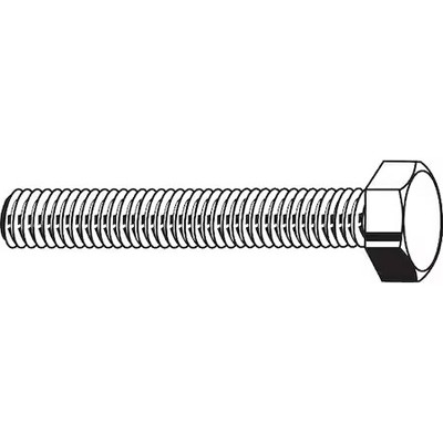 Class 10.9, M16-2.00 Hex Head Cap Screw, Zinc Yellow Steel, 50 Mm L, 25 Pk,