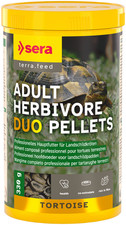 Sera Tortoise Adult Herbivore Duo Pellets - Landschildkr&ouml;ten Reptil 1000ml 330g