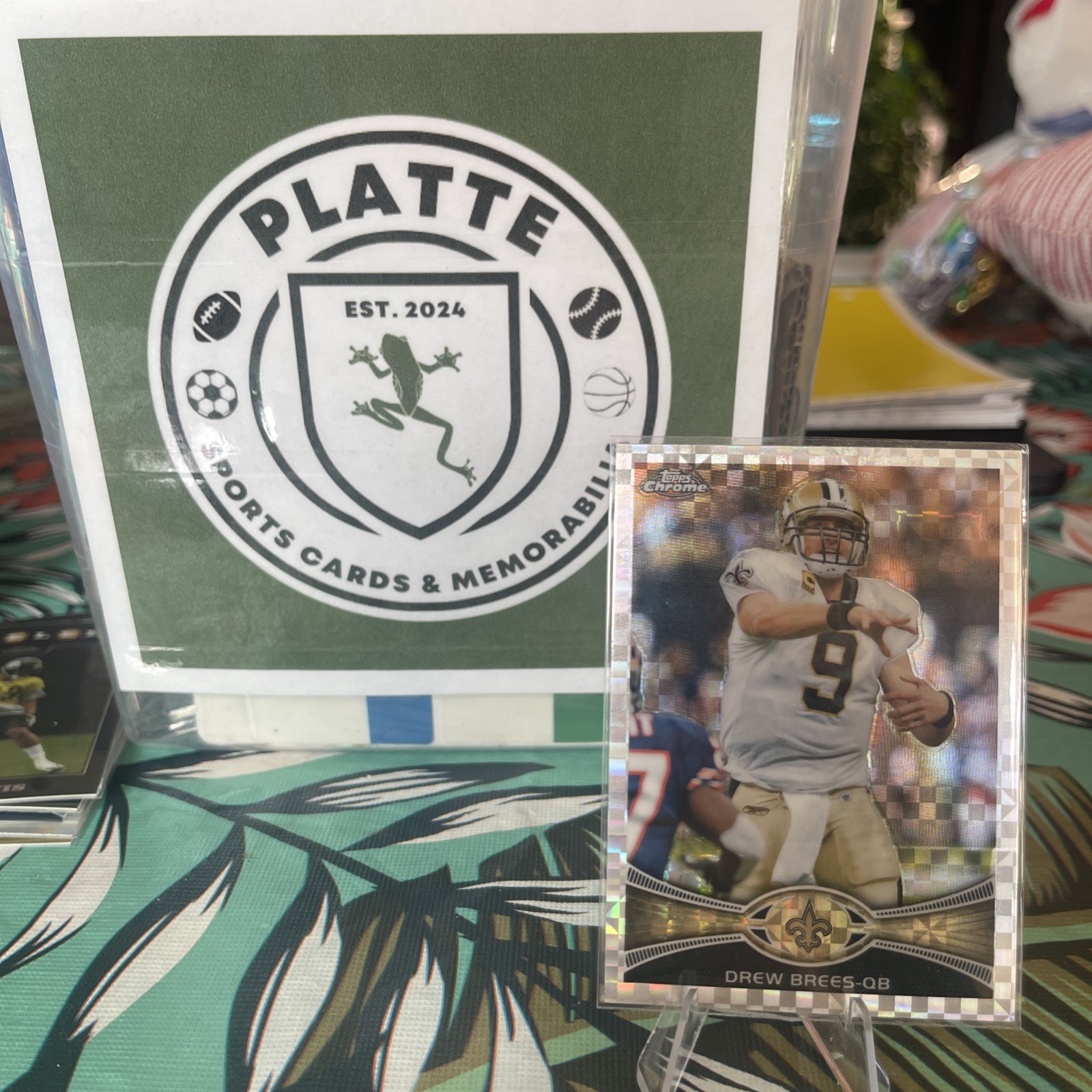 2012 Topps Chrome | Drew Brees #100 | Xfractor | New Orleans Saints