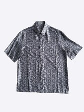 Dior Navy CD Diamond Silk Button Up Shirt