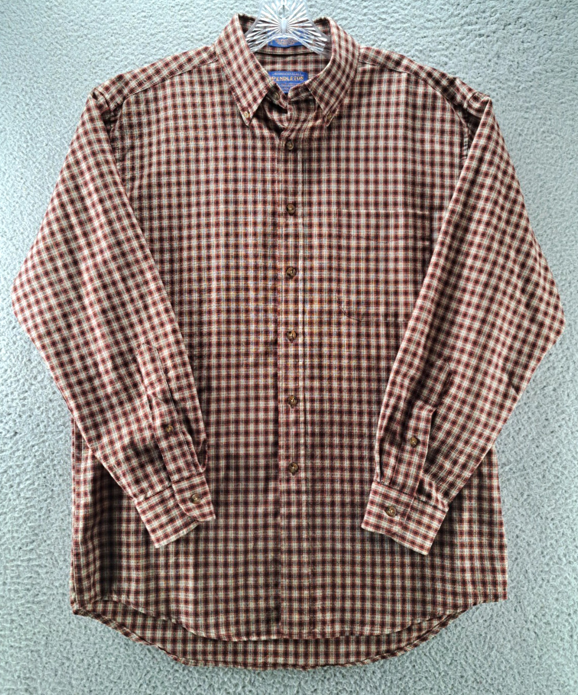 Sir Pendleton Button Down Flannel Shirt Mens Medi… - image 1